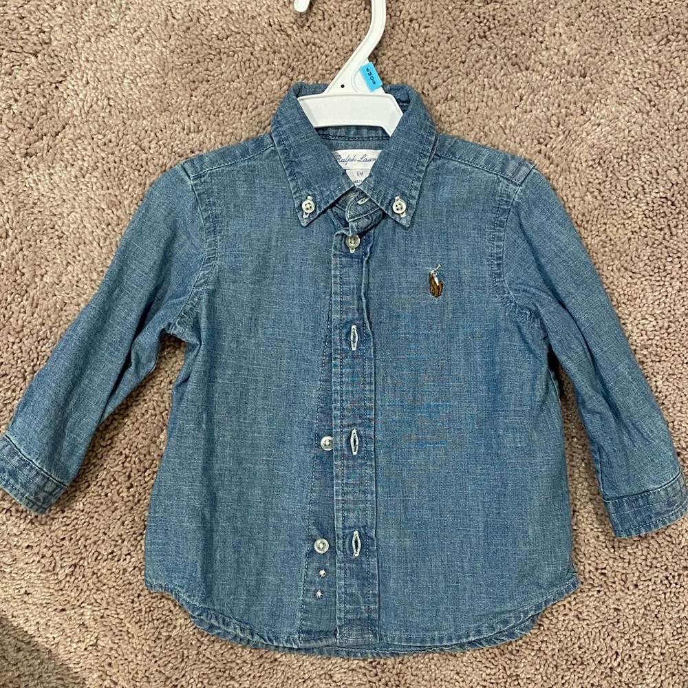 Ralph Lauren baby jean shirt